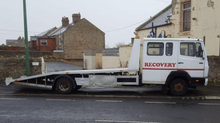 PJD Breakdown Recovery truck parked